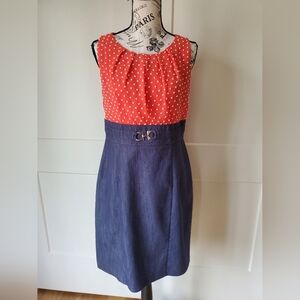 Polka Dot Orange Dress